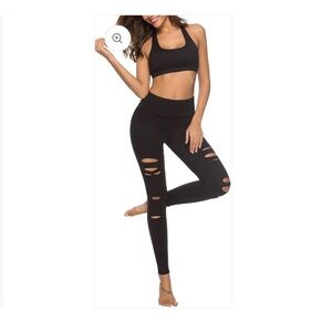 Diba Black Cutout Leggings